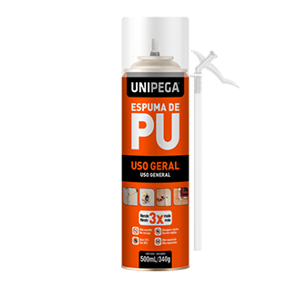 UNIPEGA - ESPUMA DE PU USO GERAL LT 500ML320G